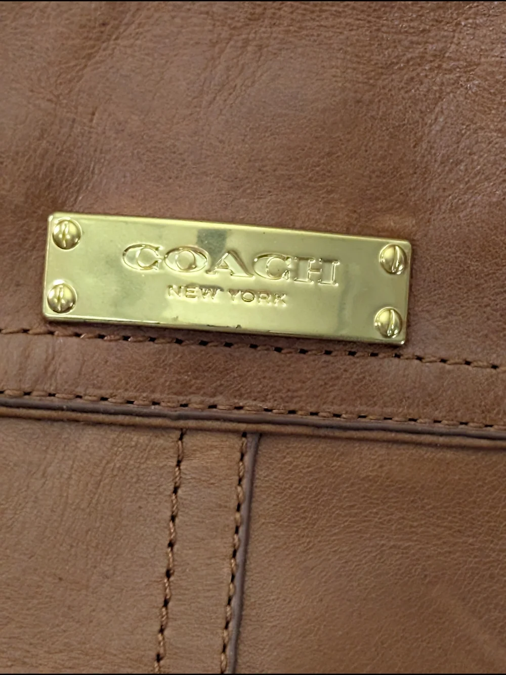 COACH Brown Leather Knee-High Riding Boots Size 10B